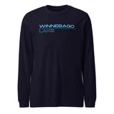 Winnebago Lake Square Stacked | Unisex Long Sleeve Tee | 5 Colors