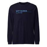 Ottawa Lake | Square Stacked | Unisex Long Sleeve Tee | 5 Colors