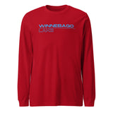 Winnebago Lake Square Stacked | Unisex Long Sleeve Tee | 5 Colors