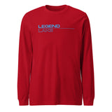 Legend Lake | Square Stacked | Unisex Long Sleeve Tee | 5 Colors | Front