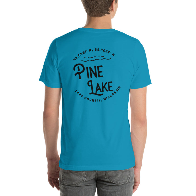 Pine LAKE CIRCLE | SHORT-SLEEVE UNISEX T-SHIRT | 6 COLORS