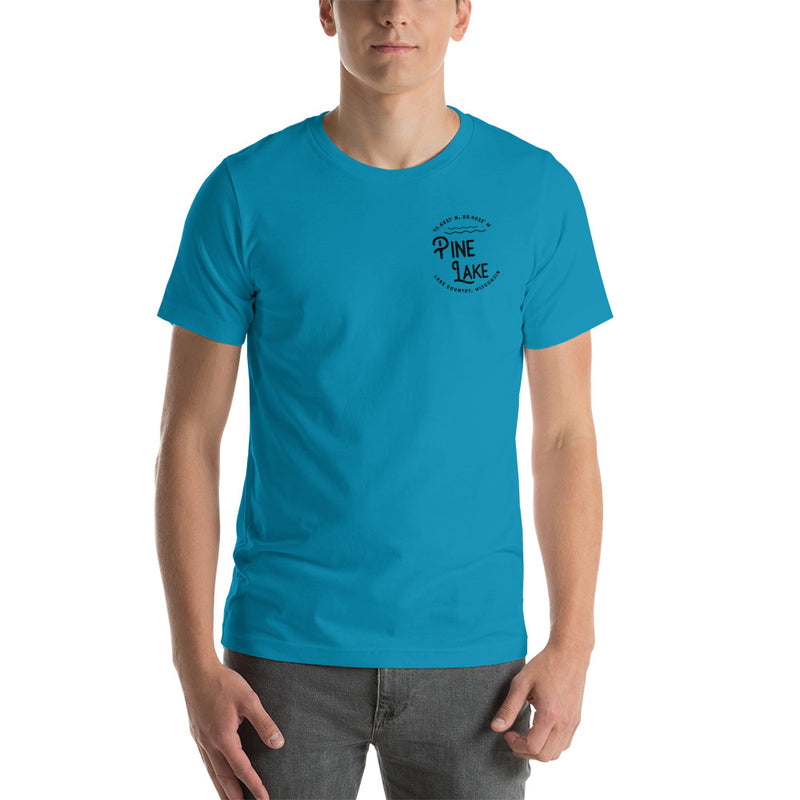 Pine LAKE CIRCLE | SHORT-SLEEVE UNISEX T-SHIRT | 6 COLORS