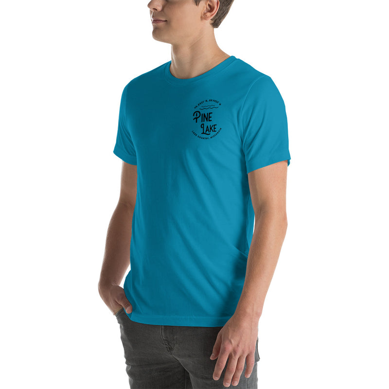 Pine LAKE CIRCLE | SHORT-SLEEVE UNISEX T-SHIRT | 6 COLORS