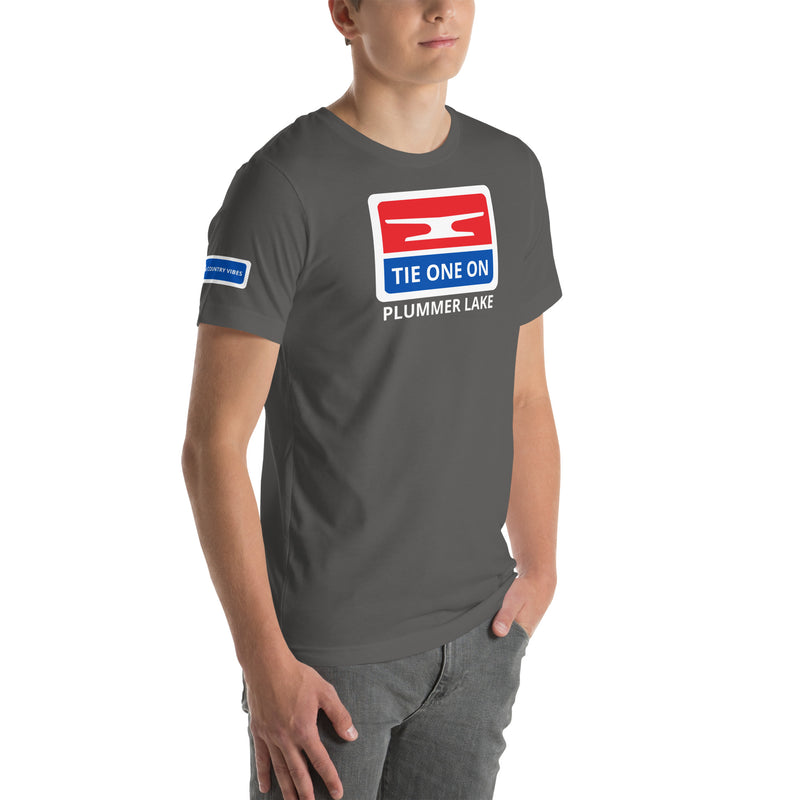 Plummer Lake | Tie One On | Unisex Short Sleeve Tee | 4 Colors