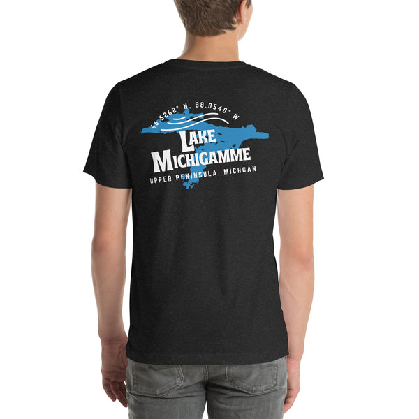 Lake Michigamme Circle | Short-Sleeve Unisex T-Shirt  | 8 Colors