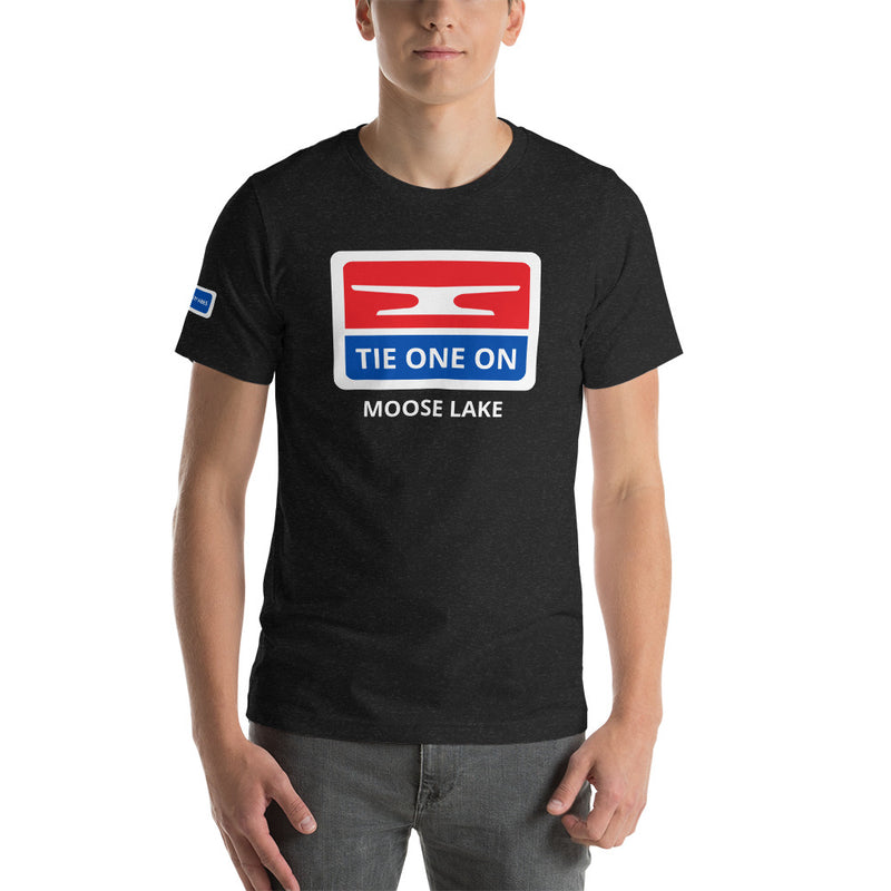 Tie One On | Moose Lake | Unisex T-Shirt | 4 Colors