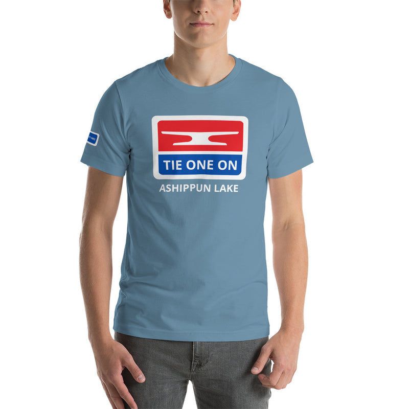 Tie One On | Ashippun Lake | Unisex T-Shirt | 4 Colors