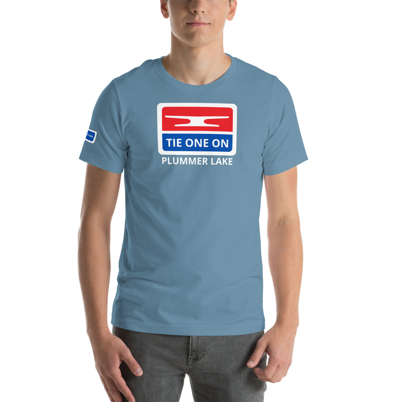 Plummer Lake | Tie One On | Unisex Short Sleeve Tee | 4 Colors