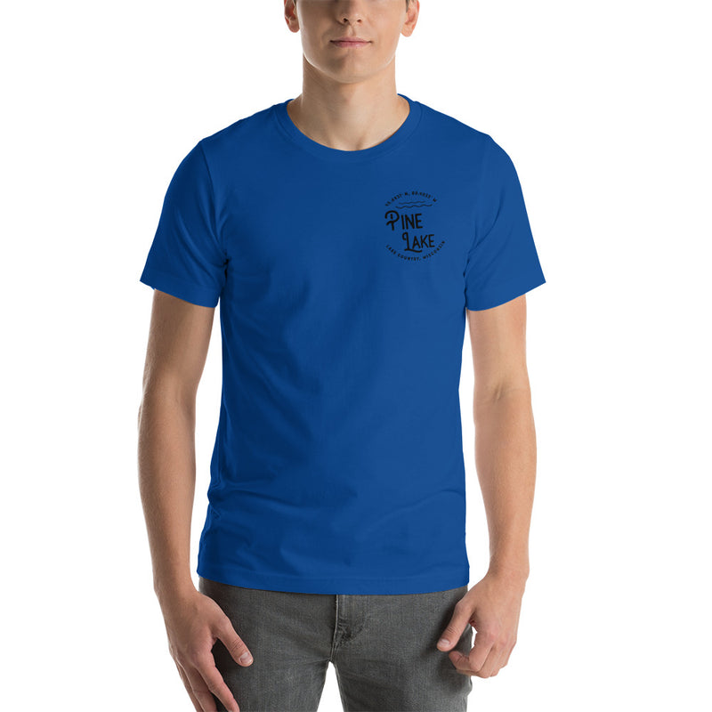 Pine LAKE CIRCLE | SHORT-SLEEVE UNISEX T-SHIRT | 6 COLORS