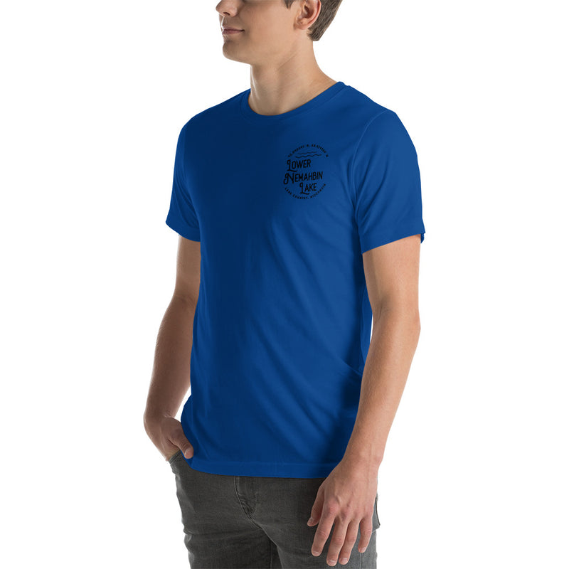 Lower Nemahbin Lake Circle | Short-Sleeve Unisex T-Shirt | 6 Colors