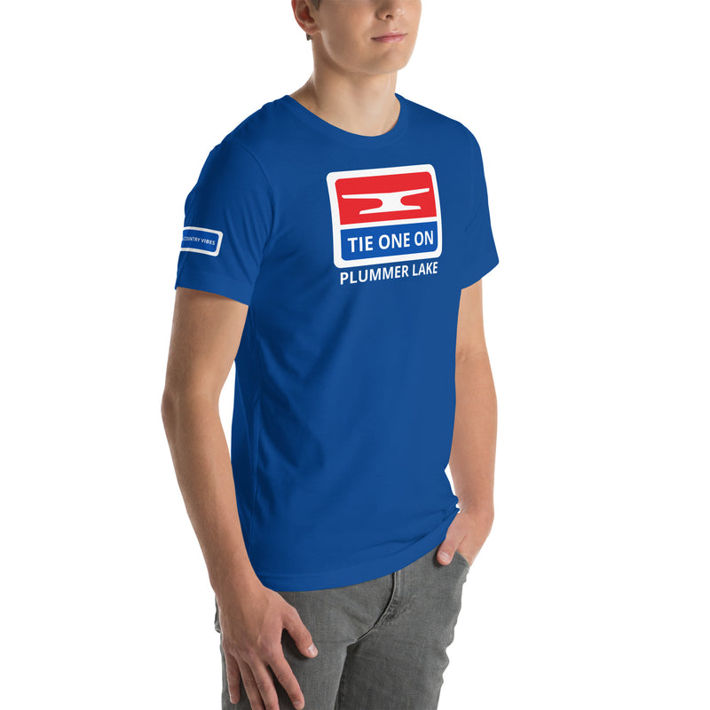 Plummer Lake | Tie One On | Unisex Short Sleeve Tee | 4 Colors