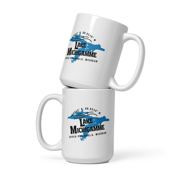 Lake Michigamme Lake Shape | Circle Coffee Cup