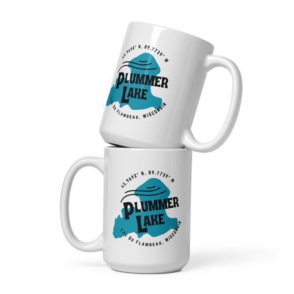 Plummer Lake White Glossy Mug