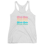 North Lake Stacked | Women's Racerback Tank | 4 Colors