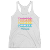 Winnebago Lake Color Stacked | Women's Racerback Tank | 3 Colors