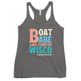 Lake Country | Boat Babe | Women's Racerback Tank | 5 Colors