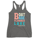 Plummer Lake | Boat Babe | Women's Racerback Tank | 5 Colors