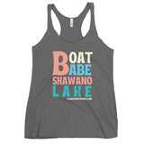 Shawano Lake | Boat Babe | Women's Racerback Tank | 5 Colors
