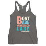 Winnebago Lake Boat Babe | Women's Racerback Tank | 5 Colors