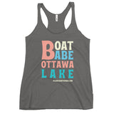 Ottawa Lake | Boat Babe | Women's Racerback Tank | 5 Colors