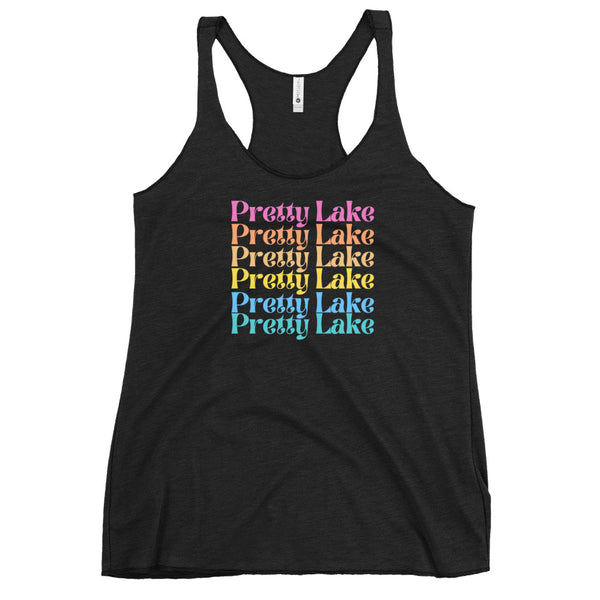 Pretty Lake | Color Stacked | Women's Racerback Tank | 3 Colors