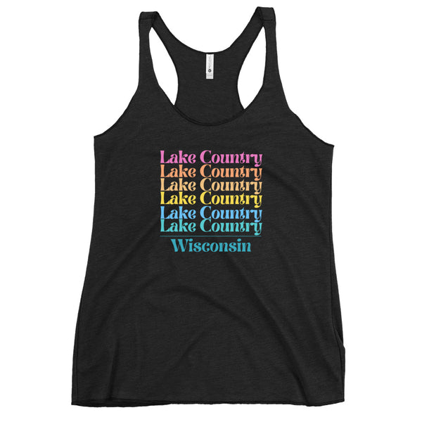 Lake Country | Color Stacked | Women's Racerback Tank | 2 Colors