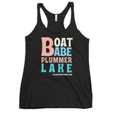 Plummer Lake | Boat Babe | Women's Racerback Tank | 5 Colors