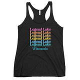 Legend Lake | Color Stacked | Women's Racerback Tank | 3 Colors