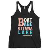 Ottawa Lake | Boat Babe | Women's Racerback Tank | 5 Colors