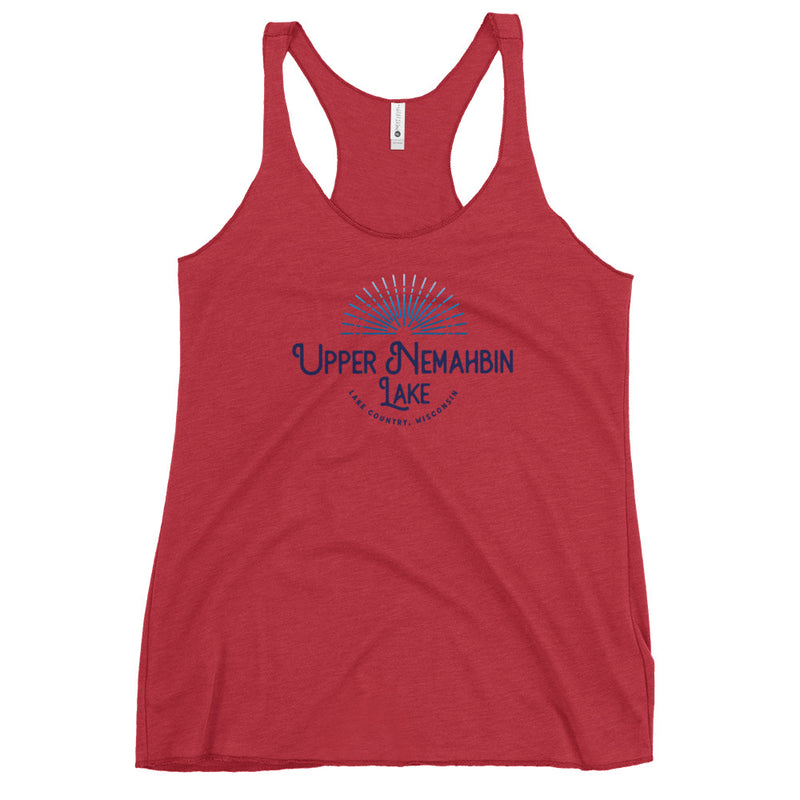 Upper Nemahbin Lake Sunburst | Women's Racerback Tank | 8 Colors