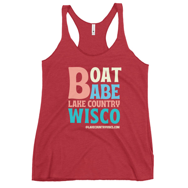 Lake Country | Boat Babe | Women's Racerback Tank | 5 Colors