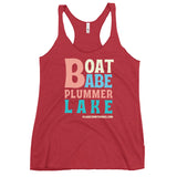 Plummer Lake | Boat Babe | Women's Racerback Tank | 5 Colors