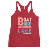 Winnebago Lake Boat Babe | Women's Racerback Tank | 5 Colors