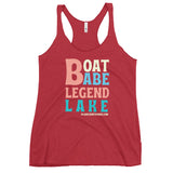 Legend Lake | Boat Babe | Women's Racerback Tank | 5 Colors
