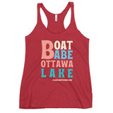 Ottawa Lake | Boat Babe | Women's Racerback Tank | 5 Colors