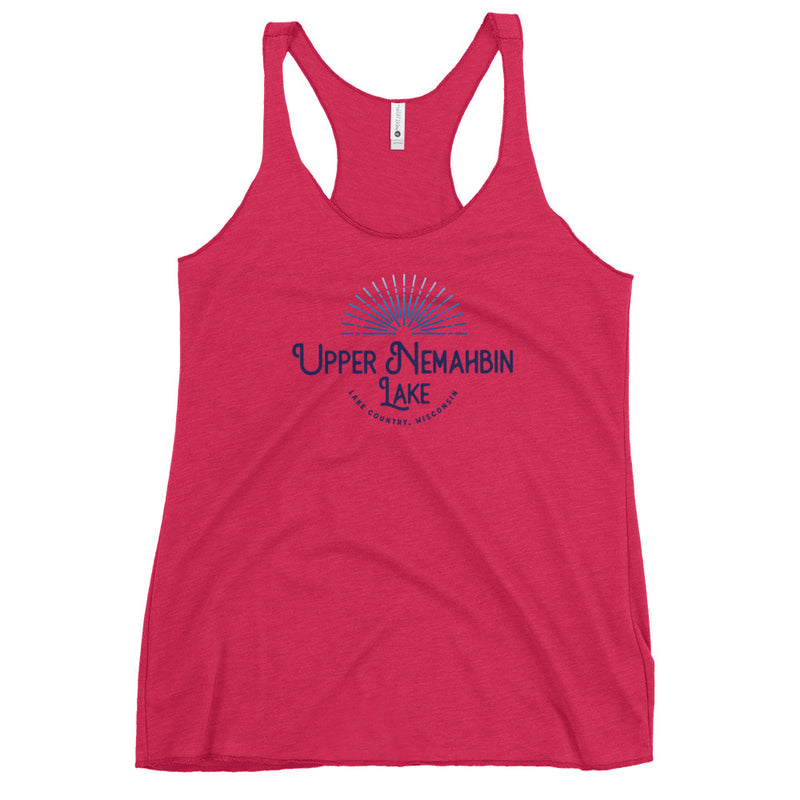 Upper Nemahbin Lake Sunburst | Women's Racerback Tank | 8 Colors