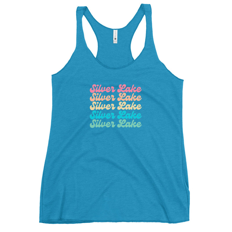 Silver Lake Stacked | Women's Racerback Tank| 4 Colors