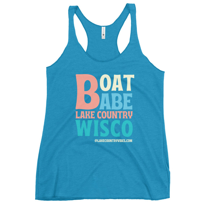 Lake Country | Boat Babe | Women's Racerback Tank | 5 Colors