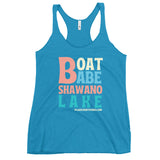 Shawano Lake | Boat Babe | Women's Racerback Tank | 5 Colors