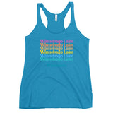 Winnebago Lake Color Stacked | Women's Racerback Tank | 3 Colors