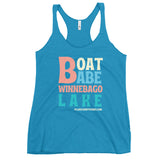 Winnebago Lake Boat Babe | Women's Racerback Tank | 5 Colors