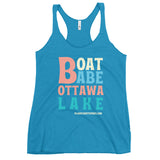 Ottawa Lake | Boat Babe | Women's Racerback Tank | 5 Colors