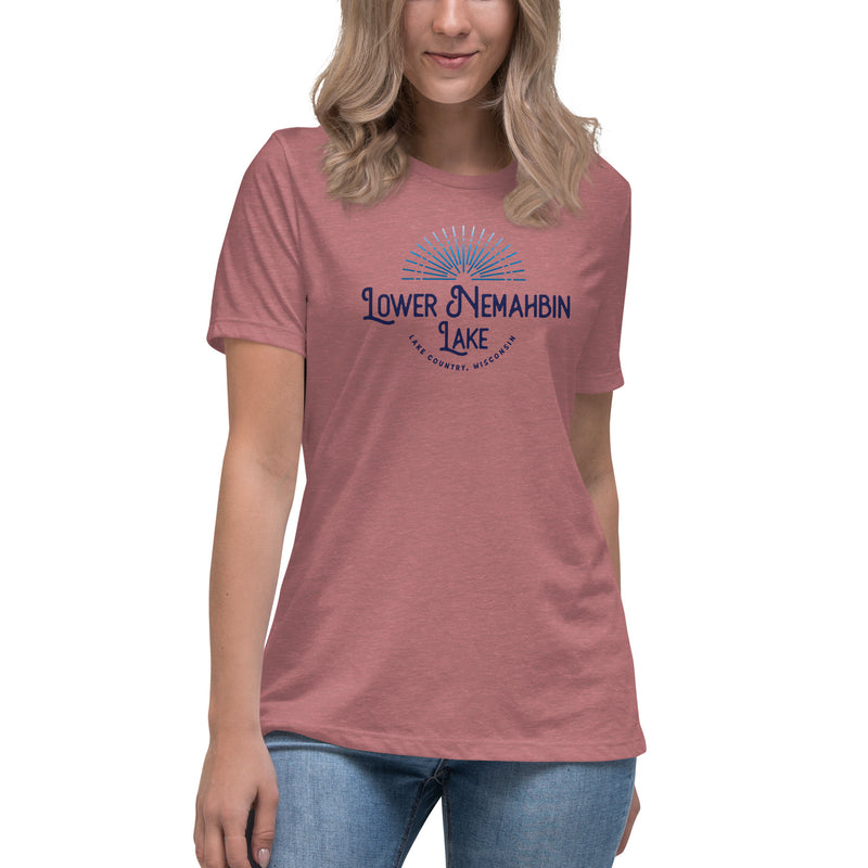 Lower Nemahbin Lake Sunburst | Women's Relaxed T-Shirt | 6 Colors
