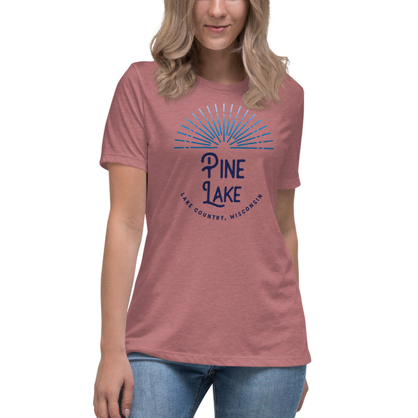 Pine Lake Sunburst | Women's Relaxed T-Shirt | 6 Colors