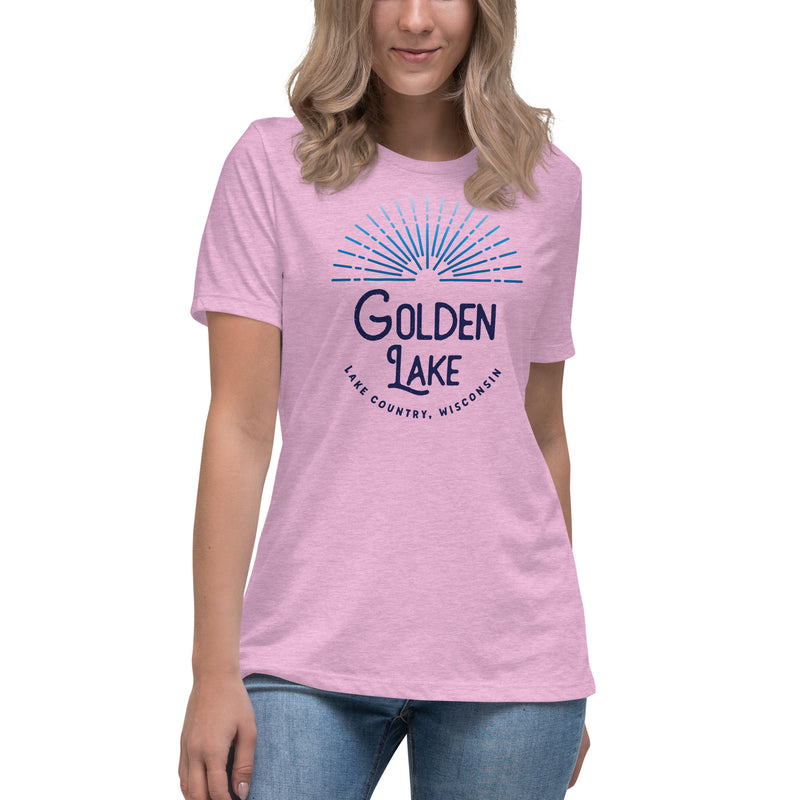 Golden Lake Sunburst | Women's Relaxed T-Shirt | 6 Colors