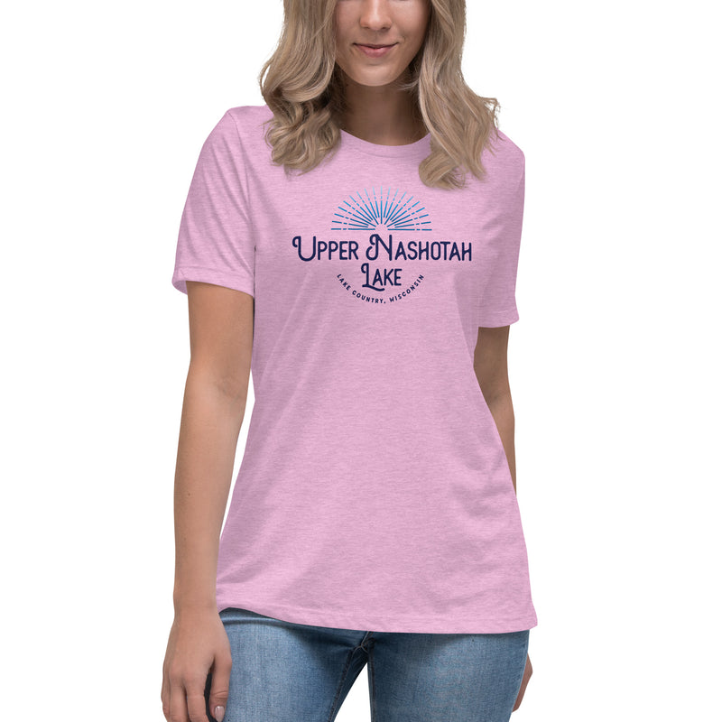Upper Nashotah Lake Sunburst | Women's Relaxed T-Shirt | 6 Colors