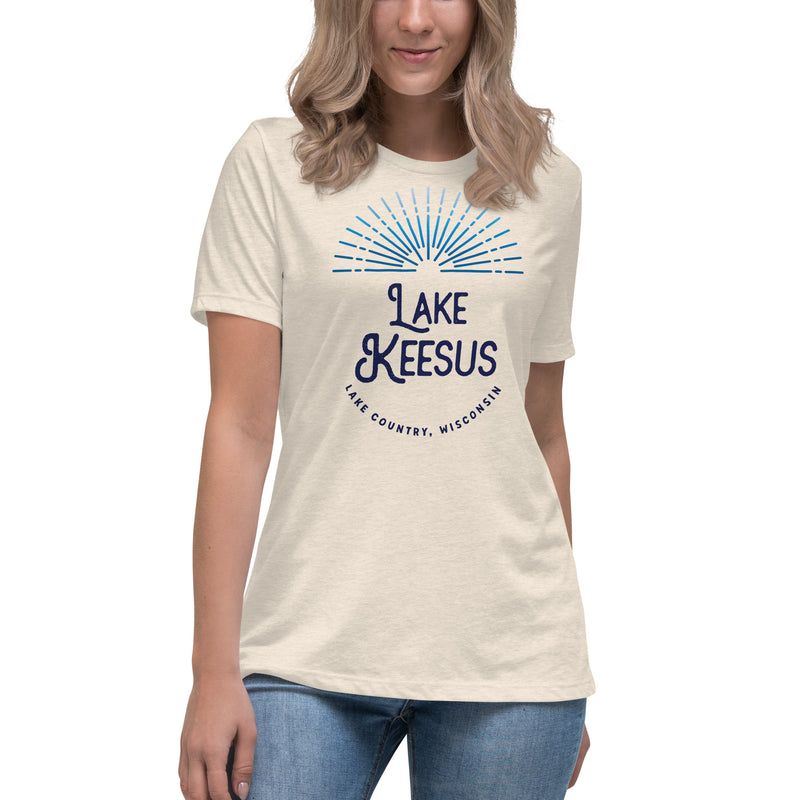 Lake Keesus Sunburst | Women's Relaxed T-Shirt | 6 Colors