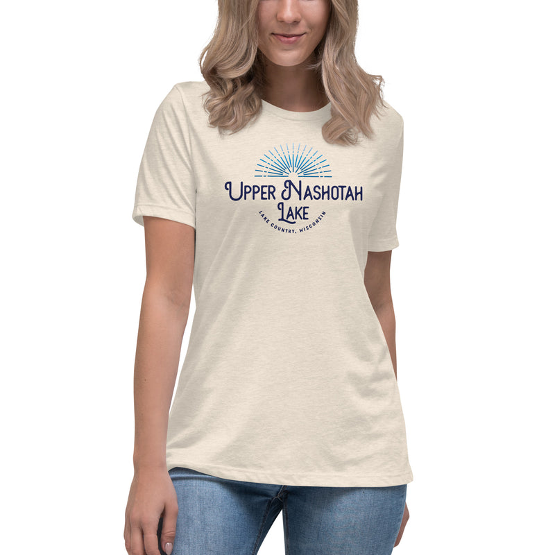 Upper Nashotah Lake Sunburst | Women's Relaxed T-Shirt | 6 Colors