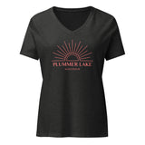 Plummer Lake | Boho Sun | Women’s Relaxed V-Neck T-Shirt | 4 Colors
