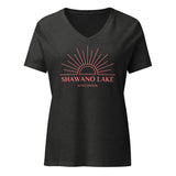 Shawano Lake | Boho Sun | Women’s relaxed v-neck t-shirt - 4 Colors